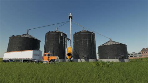 Object Us Grain Silo Complex With Dryer V11 Farming Simulator 19 Mod