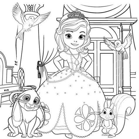 Desenhos Da Princesa Sofia Para Imprimir E Colorir Pintar
