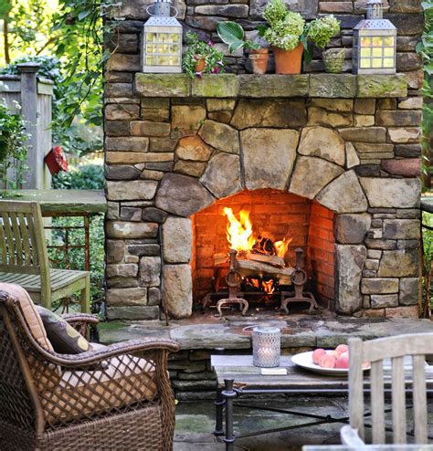 Outdoor Fieldstone Fireplace Fireplace Guide By Linda