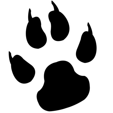 Silhouette Reprint Paw - Free image on Pixabay