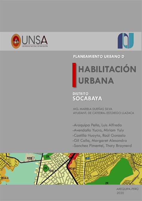 Habilitacion Urbana By Gonzalo Castilla Issuu