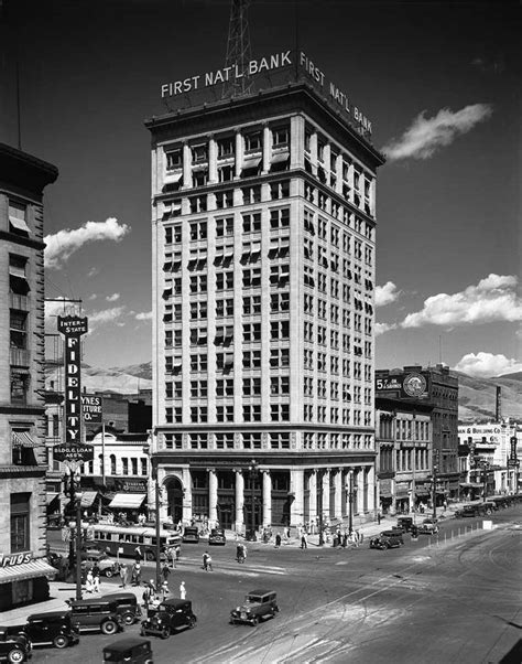 First National Bank Building On 100 South And Main Streets August 19