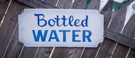 Bottled Water Sign Stock Image Image Of Maine Design 65302695