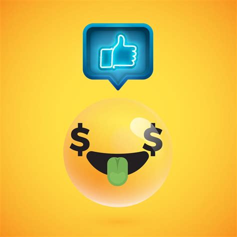 High Detailed Emoticon With Thumbs Up Sign Vector Illustration 315145