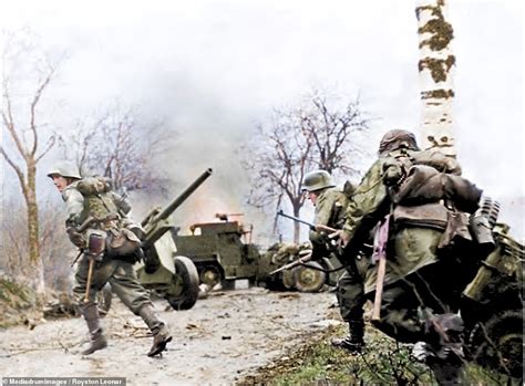 Colorized Photographs Show The Battle Of The Bulge In One Of The Final