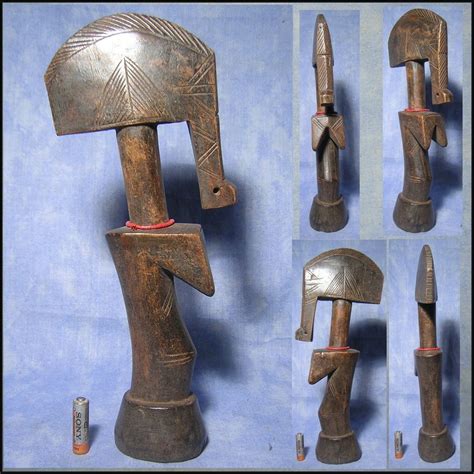 Figure Heavy And Very Hard Wood Biiga Doll 37 Cm Mossi Burkina