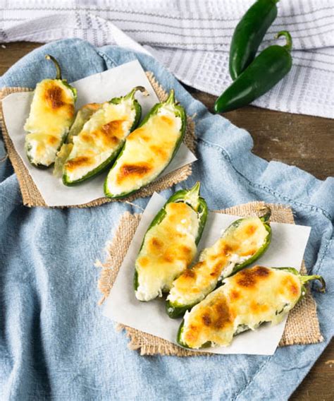 Easy Low Carb Baked Jalapeno Poppers Recipe No Diets Allowed