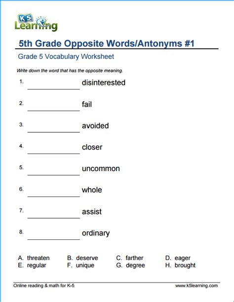 30 English Worksheet For Grade 5 Free Worksheet Spreadsheet English