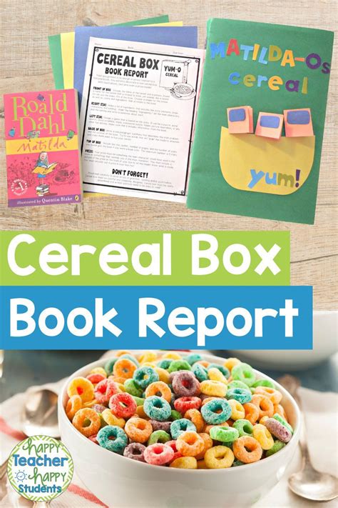 Students Love This Cereal Box Book Report Template Students Pick A