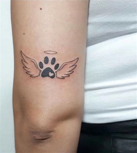 40 Minimalistic Dog Tattoo Designs And Ideas Four Paw Square