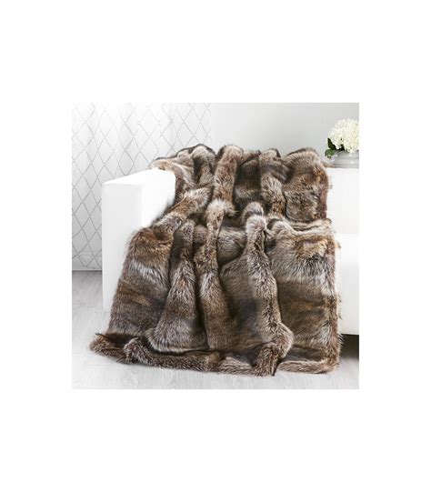 Raccoon Fur Blanket For Luxurious Home Or Cabin Decor At