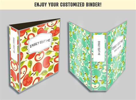 Editable Binder Covers Printable Editable Binder Covers Spines Binder Inserts Planner