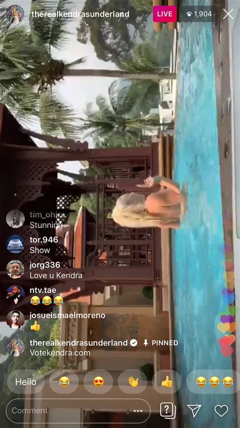 Kendra Sunderland Nude Instagram Live