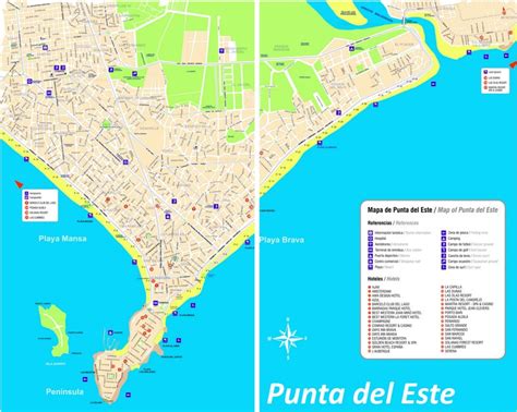 Mapa De Punta Del Este Uruguay Mapas Detallados De Punta Del Este