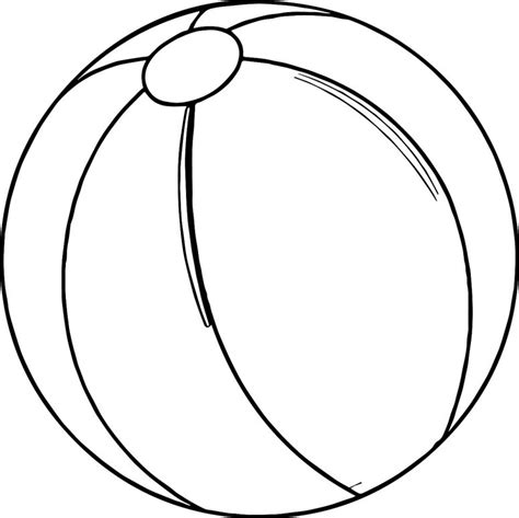 Beach Ball Coloring Page Beach Ball Coloring Pages Free Color On
