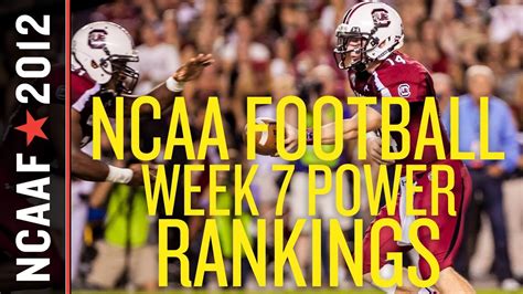 College Football Week 7 Power Rankings Youtube