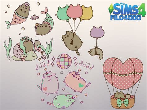 The Sims Resource Pusheen The Cat 4 Decals