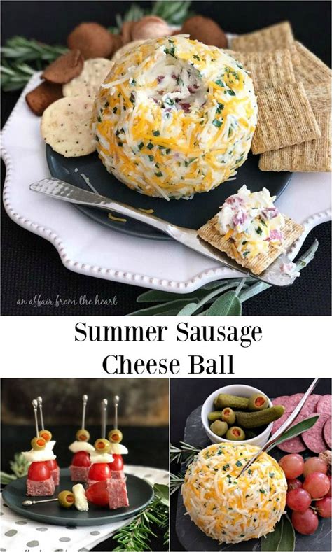 Summer Sausage Cheese Ball An Affair From The Hart Cheese Ball