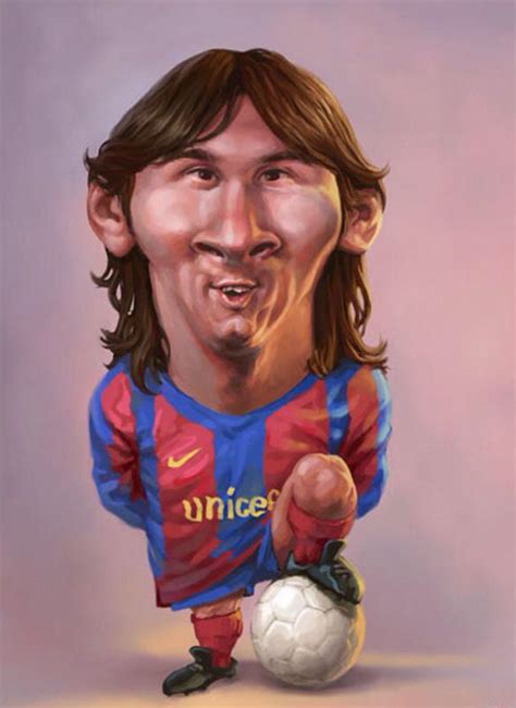 Lionel Messi Funny Caricatures Caricature Funny Character
