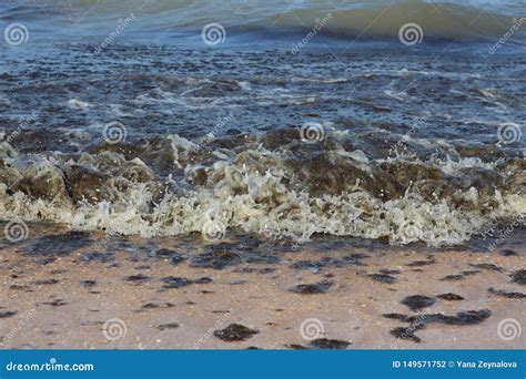 Storm At Sea Raging Waves Dirty Water Stock Photo Image Of Coast