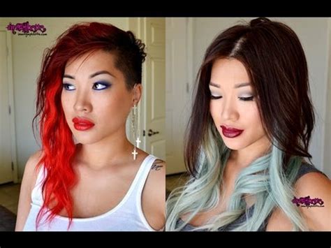 Though not completely natural, you can use hydrogen peroxide mixed with equal amount of water and apply it to hair to get rid of hair dye. How To Strip Out Bright Red Hair Dye (plus my new hair ...