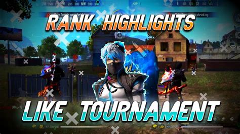 Rank Highlights Like Tournament Highlights By Sy Gaming Ff Youtube