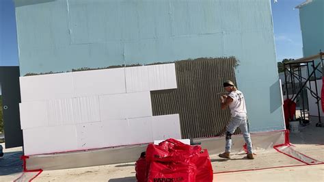 Eifs Foam Application Youtube