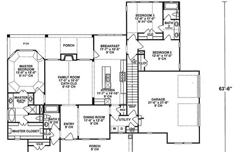4 Bedroom 3 Bath 1 900 2 400 Sq Ft House Plans Floor Plan For 40 X 60