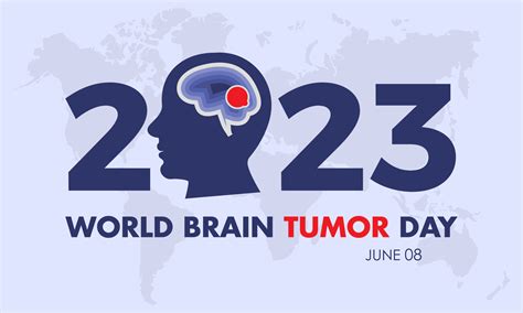 2023 Concept World Brain Tumor Day Vector Illustration Awareness Banner