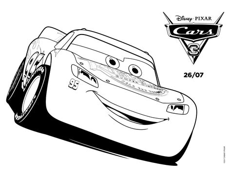 Lightining Mcqueen coloring page from the new movie Cars 3. More cars