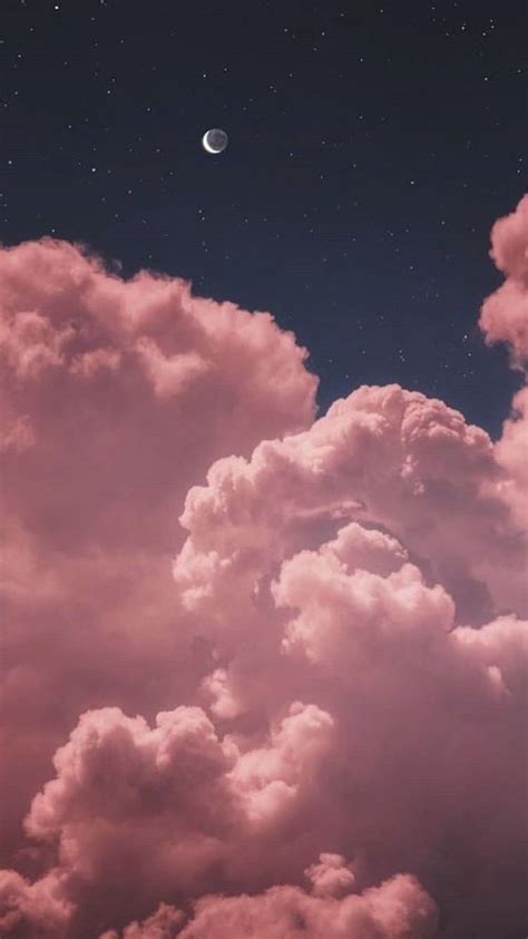 Pink Clouds Iphone Wallpaper Sky Night Sky Wallpaper Pink Clouds