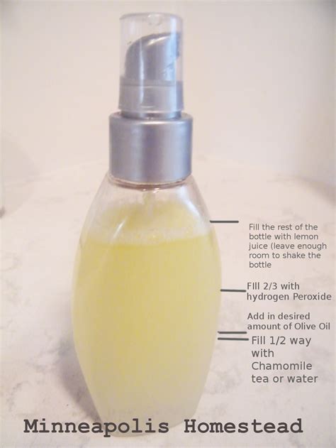 Diy All Natural Hair Lightening Spray Minneapolis Homestead