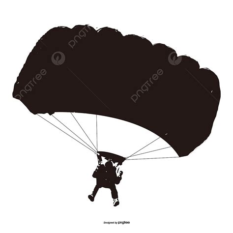 Clip Art Parachute Svg Silhouette Cutting File Clipart Svg Dxf  Png