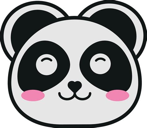 Cute Panda Face 6697344 Vector Art At Vecteezy