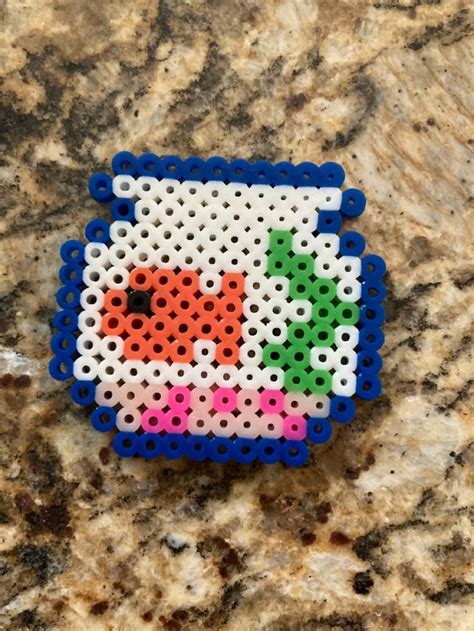 Fish Bowl Perler Beads Melt Beads Patterns Easy Perler Beads Ideas