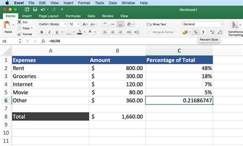 Formula For Percentage Of Total In Excel Learn Microsoft Excel