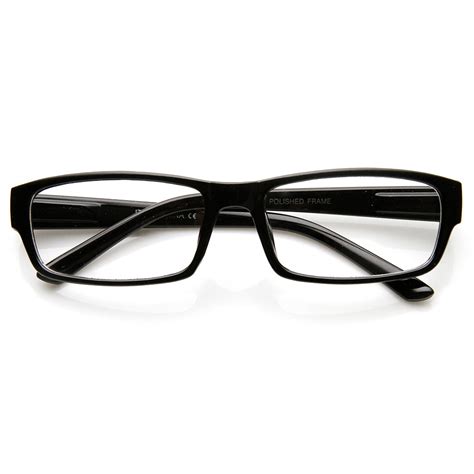 Modern Slim Rectangular Frame Clear Lens Casual Eye Glasses Sunglass La
