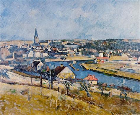 Ile De France Landscape 2 Paul Cezanne Painting In Oil For Sale