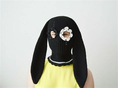 Custom Bunny Balaclava Cute Ski Mask With Ears Crochet Ski Mask Men And Women Ebay In 2022
