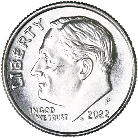 2022 P Roosevelt Dime Bu Us Coin Daves Collectible Coins