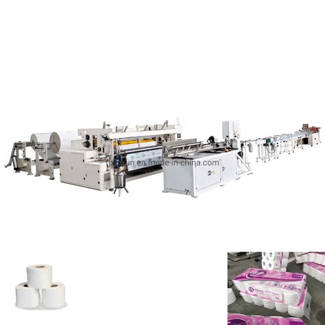 Automatic Small Toilet Roll Making Machines Production Line China Toilet Roll Making Machines
