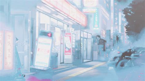 Blue City Anime Aesthetic Wallpapers Wallpaper Cave