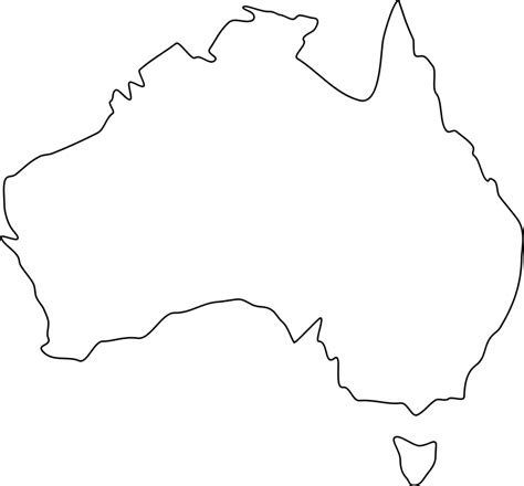Australia Map Outline Png Clipart Best