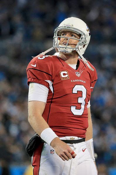 Quarterback Carson Palmer 3 Of The Arizona Cardinals Reacts During The