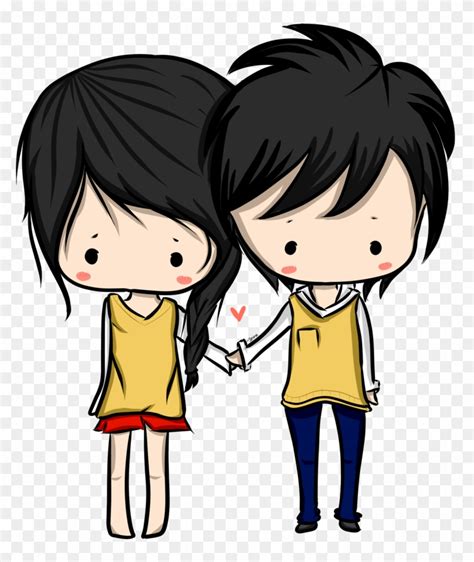 Cute Couple Png Anime Couple Chibi Free Transparent Png Clipart Images Download