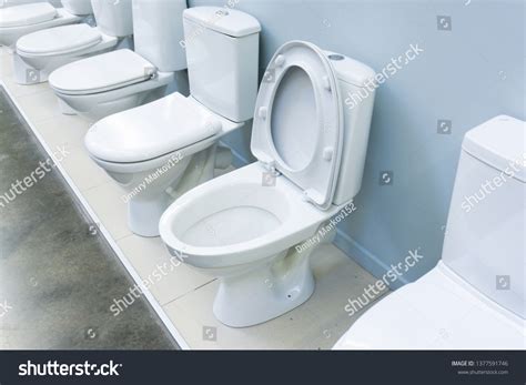 Plumbing Toilets Ceramic Floor Toilets Stock Photo Shutterstock