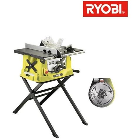 Pack Ryobi Scie Sur Table électrique 1800w 254mm Piètement Rétractable