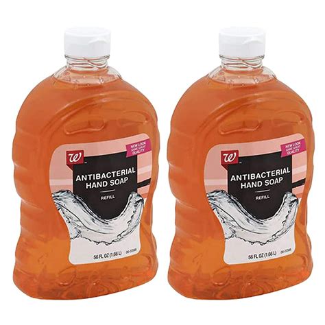 Walgreens Antibacterial Hand Soap Refill 56 Ounces Pack Of 2
