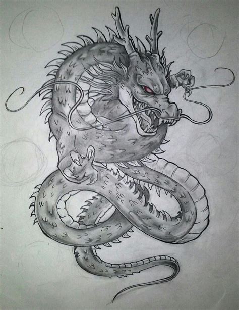 Dragon ball z, started off as a comic book then turned into its own tv show and is still being made today. Shenron tattoo design