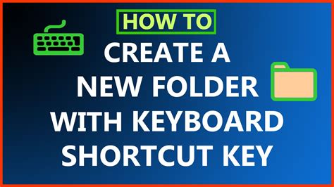 How To Create A New Folder With A Keyboard Shortcut Key Keyboard